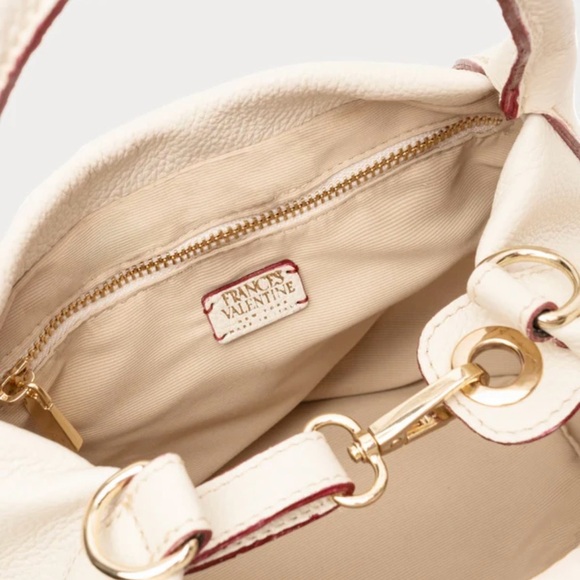Frances Valentine Cream Shoulder Bag - Picture 6 of 16